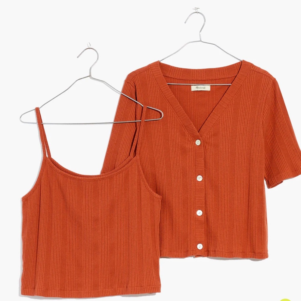 Madewell Pointelle Cardigan Twin Set